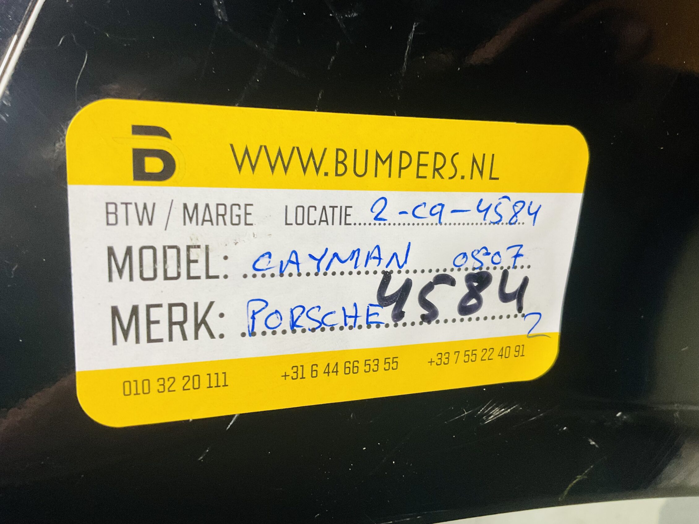 Bumper Porsche Cayman 987 ( 98750531104) 2005-2007 Voorbumper 2-C9-4584z