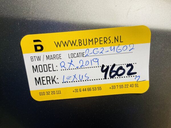 Bumper Lexus RX 2019 Voorbumper 2-G5-4602z