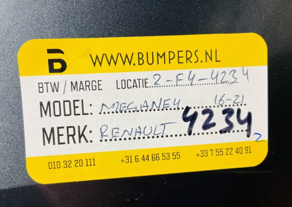 BUMPER Renault Megane 2016-2021 2-F4-4234z