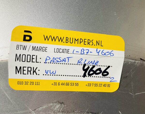 Bumper Volkswagen Passat R-line Rline Voorbumper 1-B7-4606z
