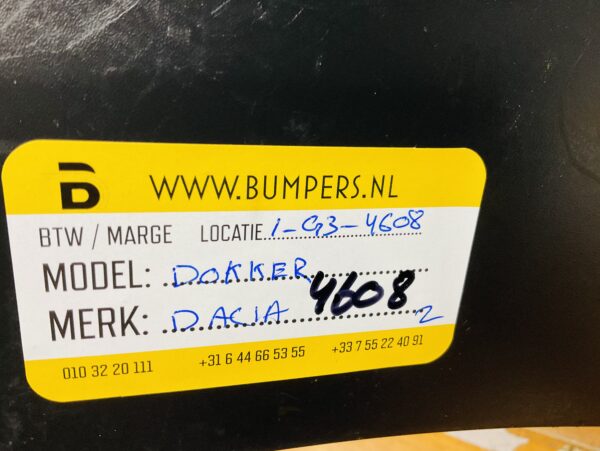 Bumper Dacia Dokker Voorbumper 1-G3-4608z