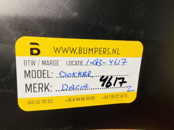 Bumper Dacia Dokker Voorbumper 1-G3-4617z