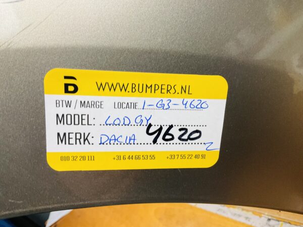 Bumper Dacia Lodgy Voorbumper 1-G3-4620z