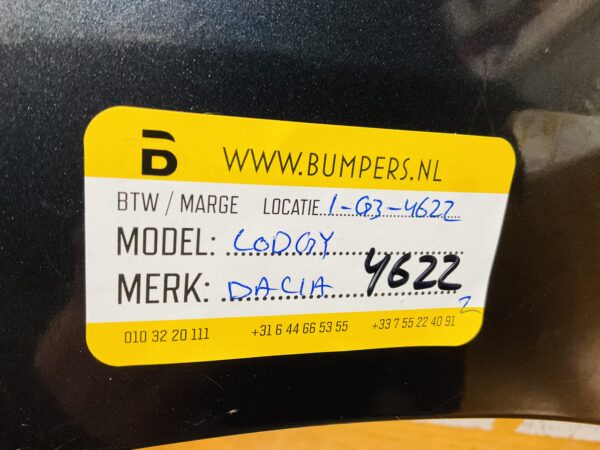 Bumper Dacia Lodgy Voorbumper 1-G3-4622z