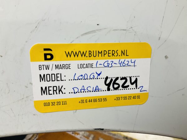 Bumper Dacia Lodgy Voorbumper 1-G3-4624z