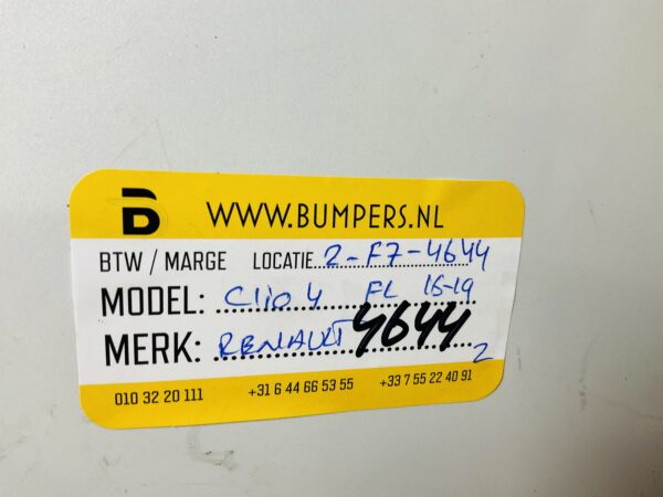 Bumper Renault Clio 4 Facelift 2016-2019 Voorbumper 2-F7-4644z