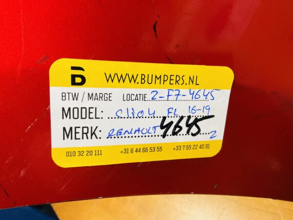 Bumper Renault Clio 4 Facelift 2016-2019 Voorbumper 2-F7-4645z