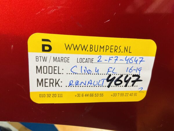 Bumper Renault Clio 4 Facelift 2016-2019 Voorbumper 2-F7-4647z