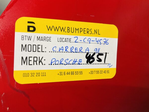 Bumper Porsche Carerra 911  Voorbumper 2-C9-4651z