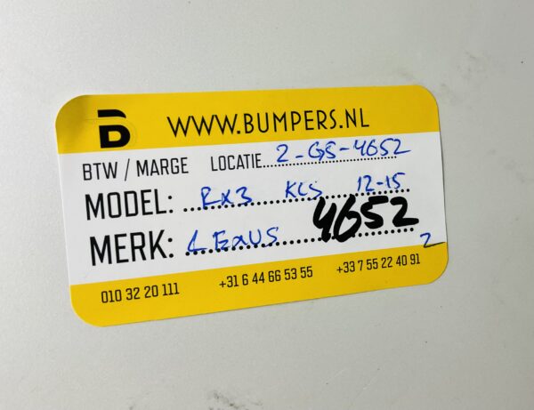 Bumper Lexus RX3 KLS 2012-2015 Voorbumper 2-G5-4652z