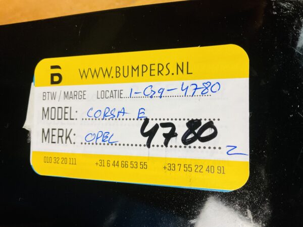 BUMPER Opel Corsa E 2014-2019 ACHTERBUMPER 1-E8-4780z