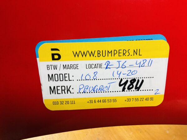 BUMPER Peugeot 108 2014-2020 VOORBUMPER 2-A2-4811z