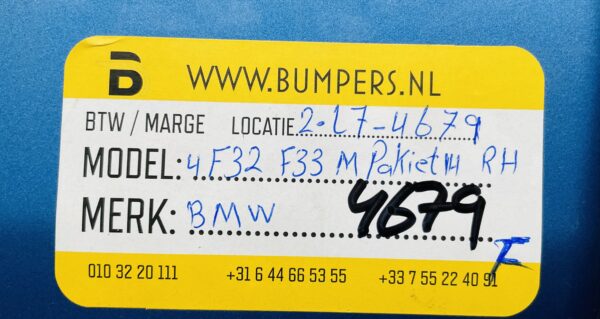 Zijskirt Bmw 4 F32 F33 M Pakiet 2014 Rechts 51778054540 Dorpel 2-L7-4679F