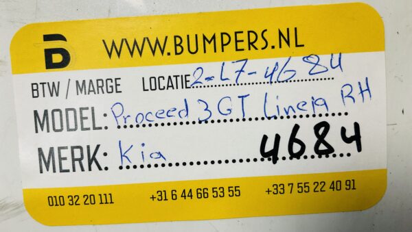 Zijskirt Kia Proceed 3 GT Line 19-23 Rechts 87754-J7700/10 Dorpel 2-L7-4684F
