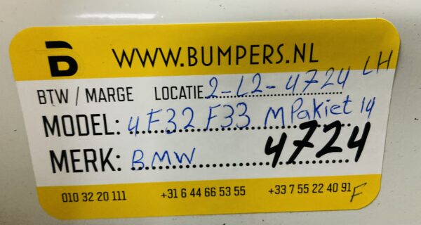 Zijskirt Bmw 4 F32 F33 M pakiet 2014 Links Dorpel 2-L2-4724F