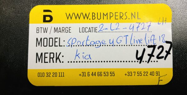 Zijskirt Kia Sportage 4GT Line Lift 2018 Links 87753-F1110 Dorpel 2-L2-4727F