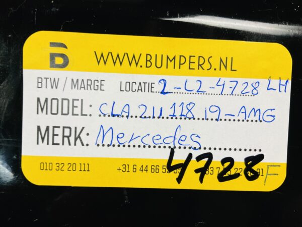 Zijskirt Mercedes Cla 2 II AMG 118-19 Links A1186909500 Dorpel 2-L2-4728F