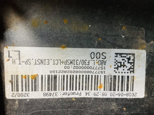 Zijskirt Bmw 3F30 F31 M Pakiet 11-18 Links Dorpel 2-L2-4733F
