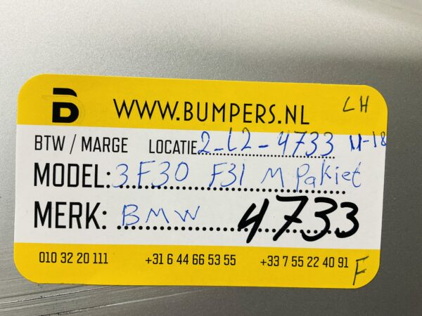 Zijskirt Bmw 3F30 F31 M Pakiet 11-18 Links Dorpel 2-L2-4733F