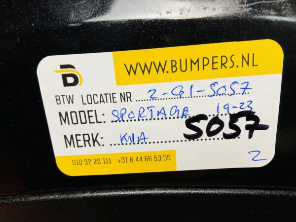 BUMPER Kia Sportage 2019-2023 VOORBUMPER 2-G1-5057z