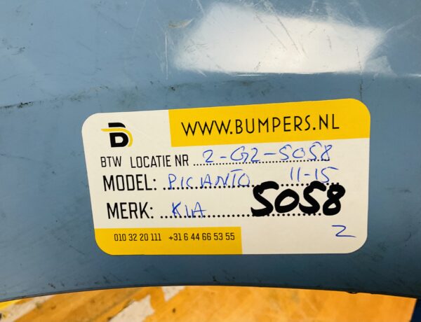 BUMPER Kia Picanto 2011-2015 VOORBUMPER 2-G2-5058z