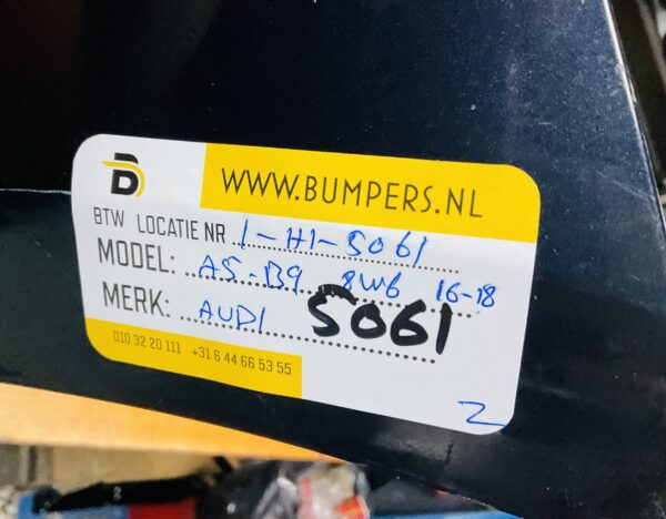 BUMPER Audi A5 B9 8W6 2016-2018 (8w6807437) VOORBUMPER 1-H1-5061z