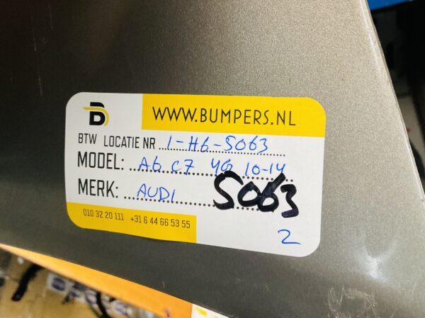 BUMPER Audi A6 C7 4G 2010-2014 (4G0807437) VOORBUMPER 1-H6-5063z