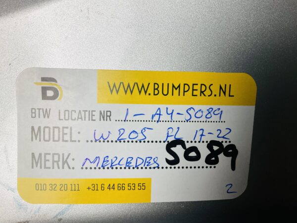 BUMPER Mercedes C Klasse W205 Facelift 2017-2022 VOORBUMPER 1-A4-5089z