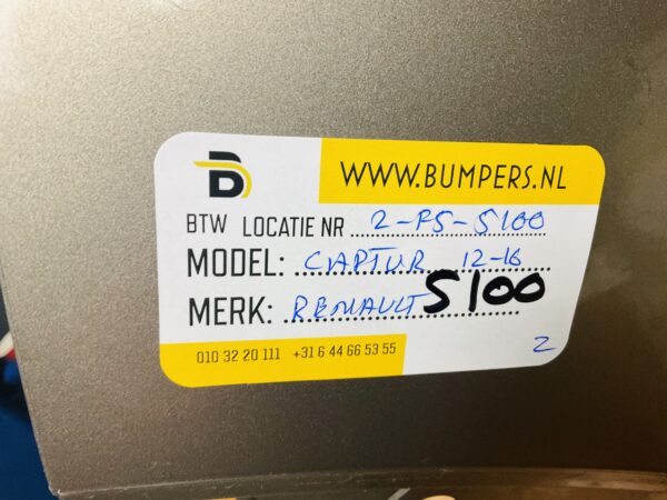 BUMPER Renault Captur 2013-2016 VOORBUMPER 2-F5-5100z