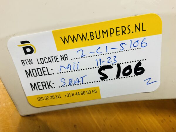 BUMPER Seat Mii 2011-2023 VOORBUMPER 2-C1-5106z