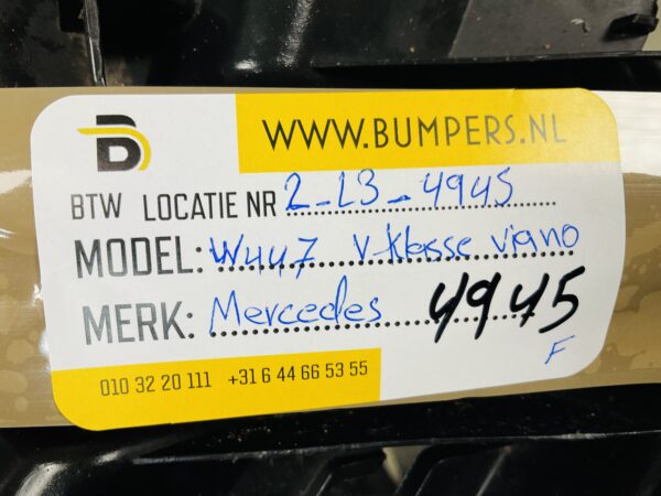 Onderplaat Mercedes W447 V Klasse Viano A4478856400 Bumperlip 2-L3-4945F