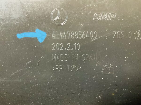 Onderplaat Mercedes W447 V Klasse Viano A4478856400 Bumperlip 2-L3-4948F