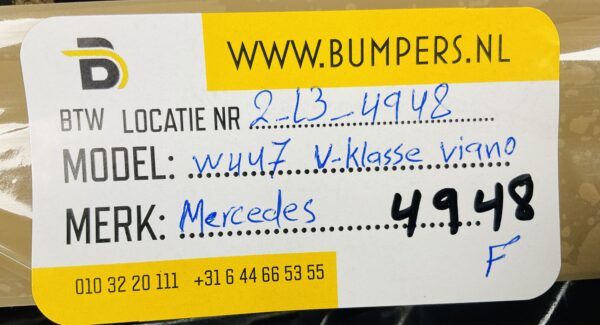 Onderplaat Mercedes W447 V Klasse Viano A4478856400 Bumperlip 2-L3-4948F