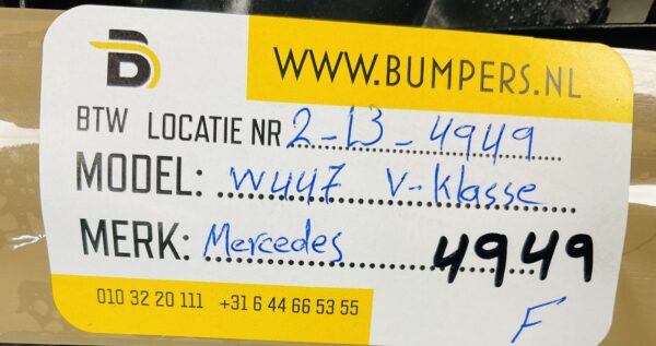 Onderplaat Mercedes W447 V Klasse A4478850036 Bumperlip 2-L4B-4949F