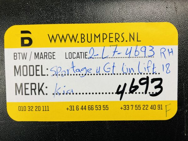 Zijskirt Kia Sportage 4 GT Line Lift 2018 Rechts 87754-F1110 Dorpel 2-L7-4693F