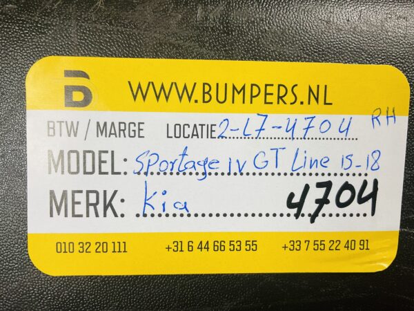 Zijskirt Kia Sportage IV GT Line 15-18 Rechts 87754-F1010 Dorpel 2-L7-4704F