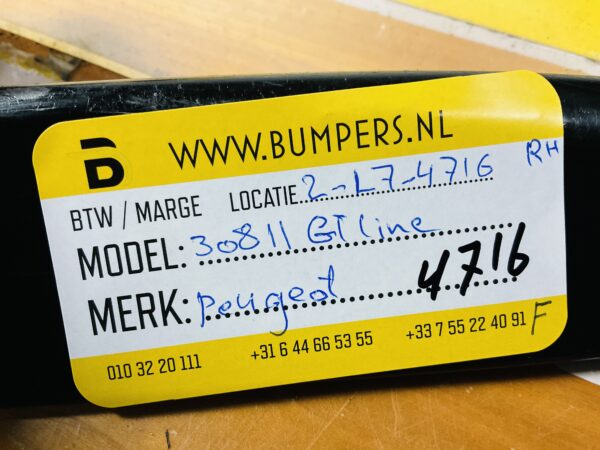 Zijskirt Prugeot 308 II GT Line Rechts 9806944677 Dorpel 2-L7-4716F