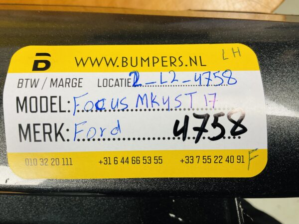Zijskirt Ford Focus MK4 ST Naktadka 2017 Links Jx7b-a10155-s Dorpel 2-L2-4758F