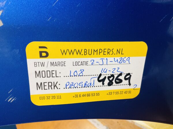 BUMPER Peugeot 108 2014-2022 VOORBUMPER 2-A2-4869z
