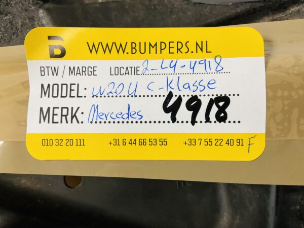 Onderplaat Mercedes C Klasse W204 A2045240230 Bumper lip 2-L4-4918F
