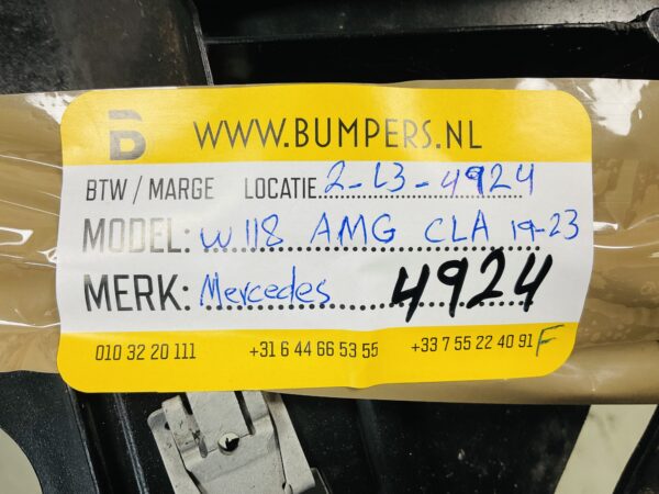 Onderplaat Mercedes W118 AMG CLA 19-23 A1188854102 Bumperlip 2-L3-4924F