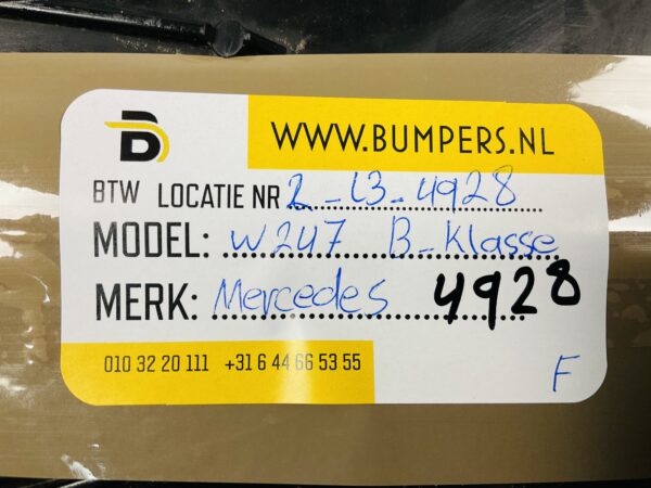 Onderplaat Mercedes W247 B Klasse A2478858703 Bumperlip 2-L3-4928F