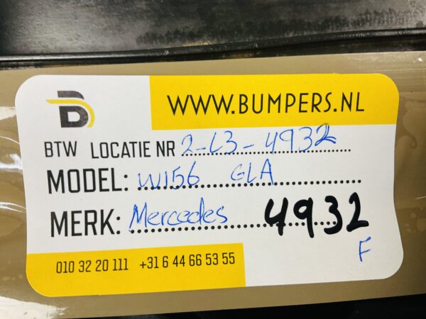 Onderplaat Mercedes W156 GLA A1568853600 Bumperlip 2-L3-4932F