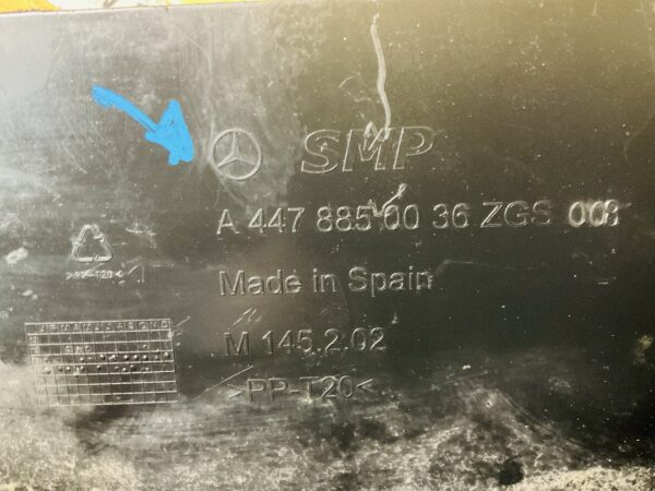 Onderplaat Mercedes W447 V Klasse A4478850036 Bumperlip 2-L3-4939F