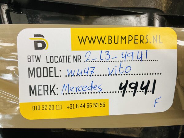 Onderplaat Mercedes W447 Vito A4478857400 Bumperlip 2-L3-4941F