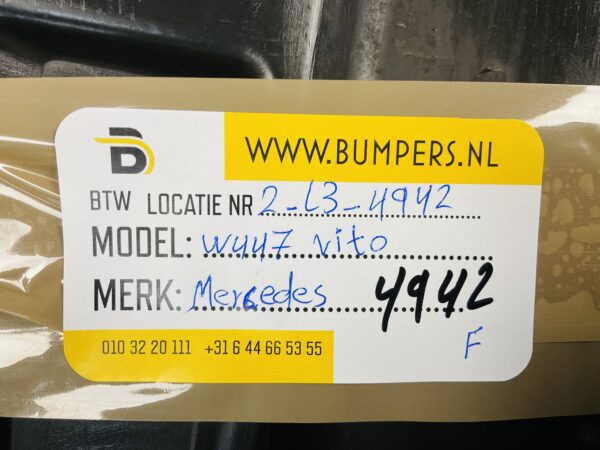 Onderplaat Mercedes W447 Vito A4478850136 Bumperlip 2-L3-4942F