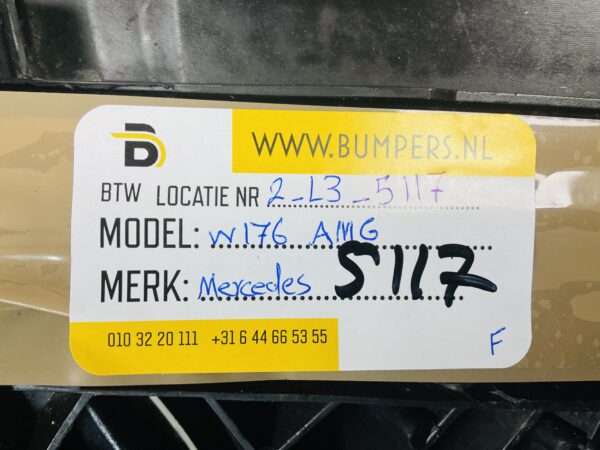 Onderplaat Mercedes W176 AMG A1768850736 Bumper lip 2-L3-5117F
