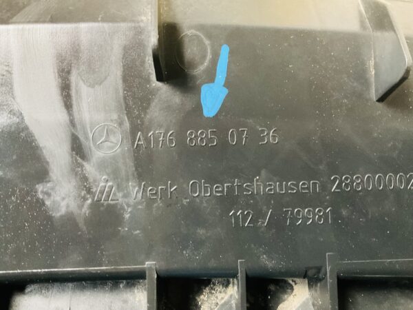 Onderplaat Mercedes W176 AMG A1768850736 Bumperlip 2-L4D-5119F