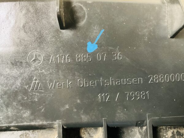 Onderplaat Mercedes W176 AMG A1768850736 Bumperlip 2-L4E-5121F