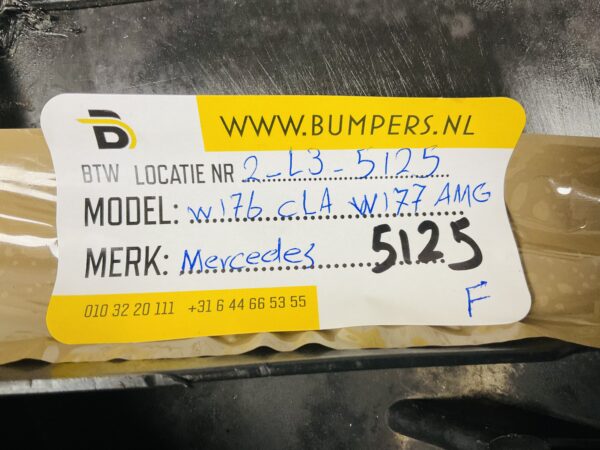 Onderplaat Mercedes W176 CLA W117 AMG  A1768850136 Bumperlip 2-L4D-5125F